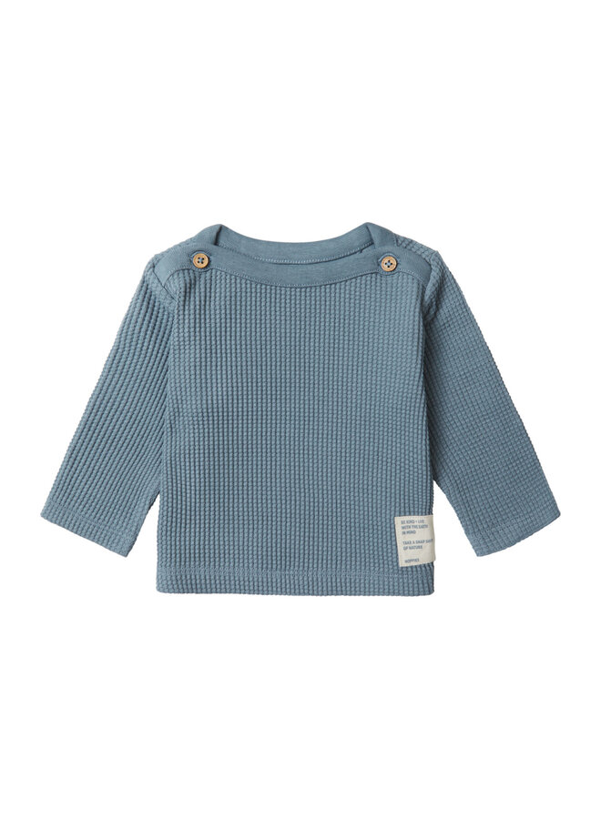 Boys Tee Benson long sleeve Blue Mirage