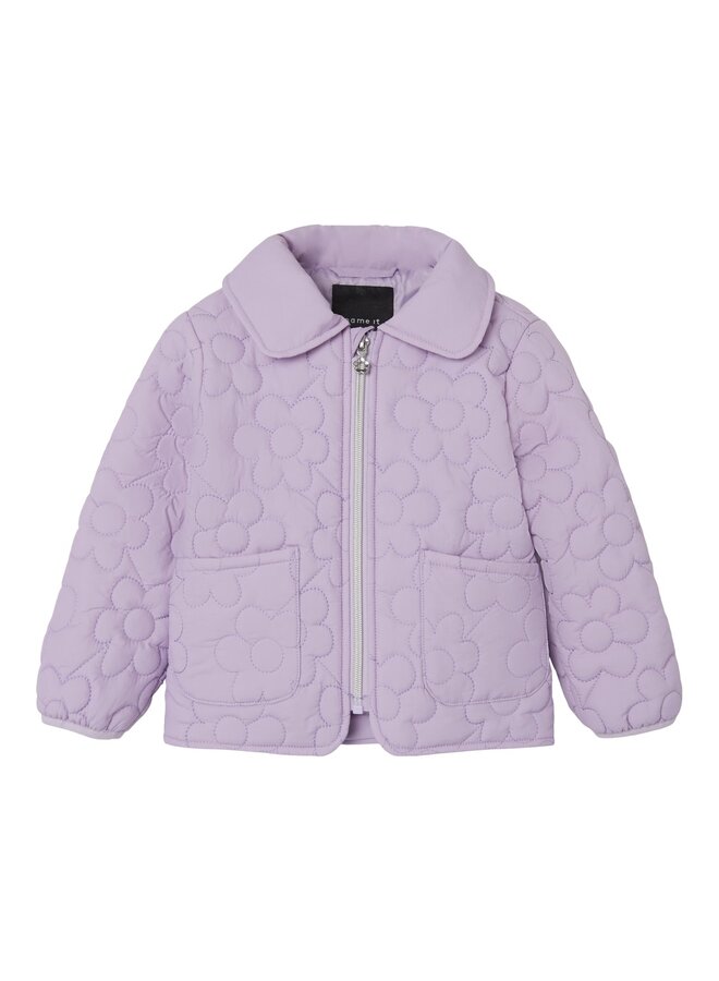 NMFMOWER QUILTED JACKET Orchid Bloom