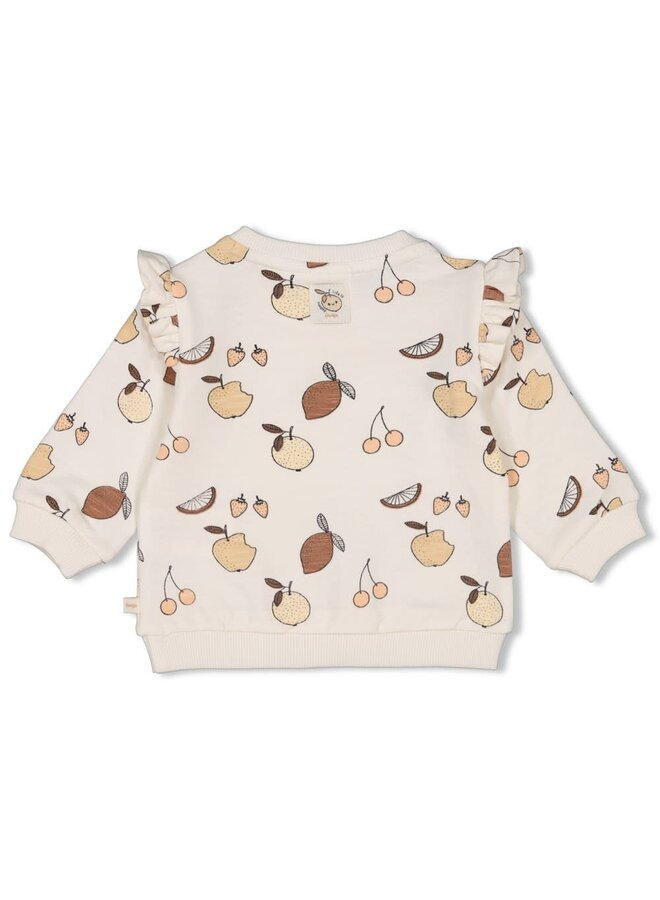 Sweater AOP - Cutie Fruity Offwhite