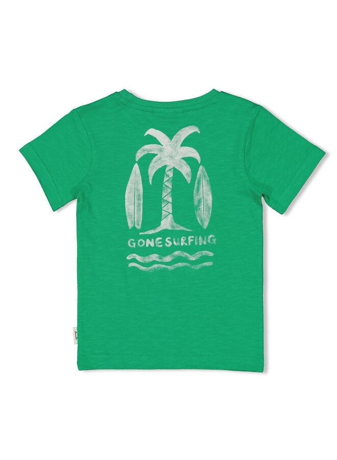 T-shirt - Gone Surfing Groen