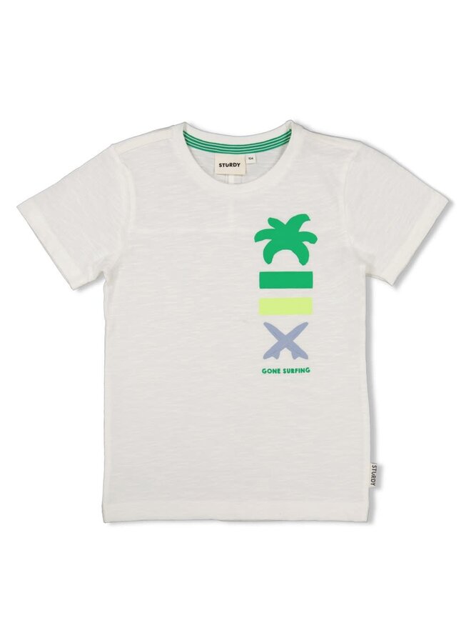 T-shirt - Gone Surfing Offwhite