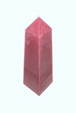 Kaars Obelisk Rustique Rood 6,8x6,8x25 cm