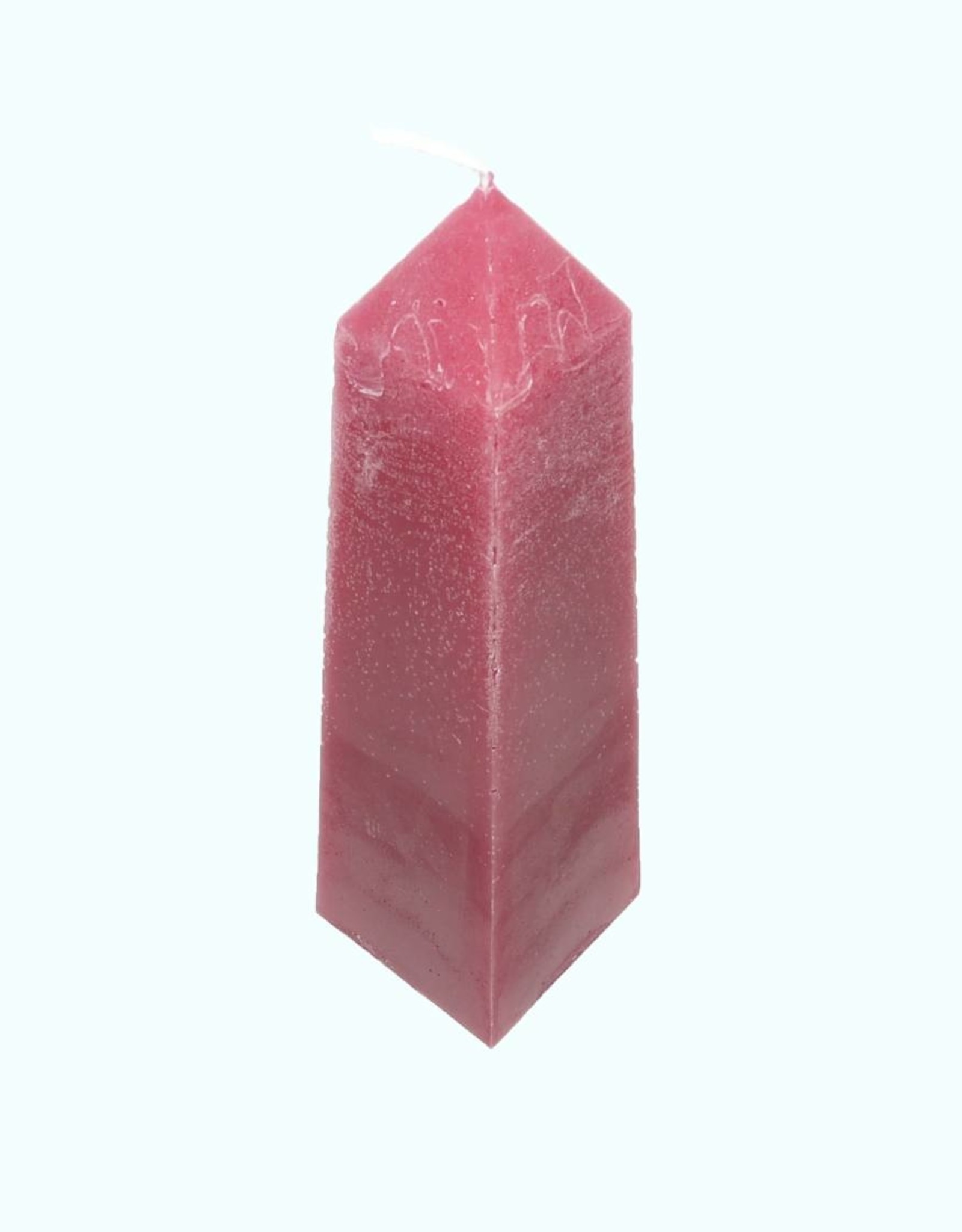 Kaars Obelisk Rustique Rood 6,8x6,8x25 cm