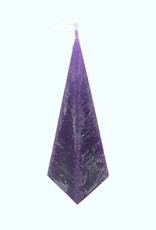 Piramide Kaars Paars Rustique 6x6x23 cm