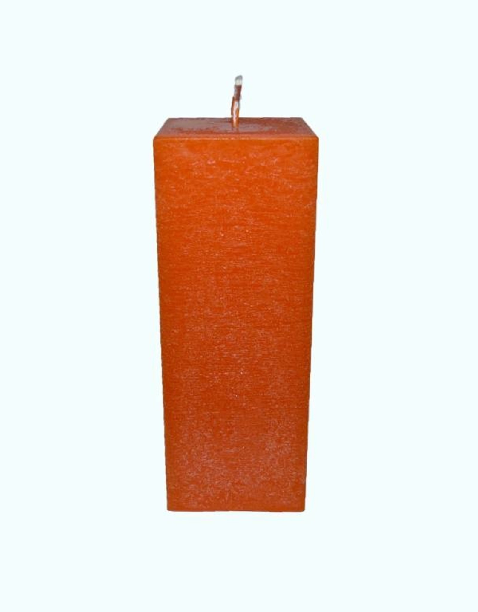 Oranje vierkante kaars van zeer goede kwaliteit
