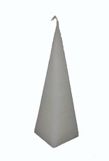 Piramide Kaars Wit Rustiek 6x6x23 cm