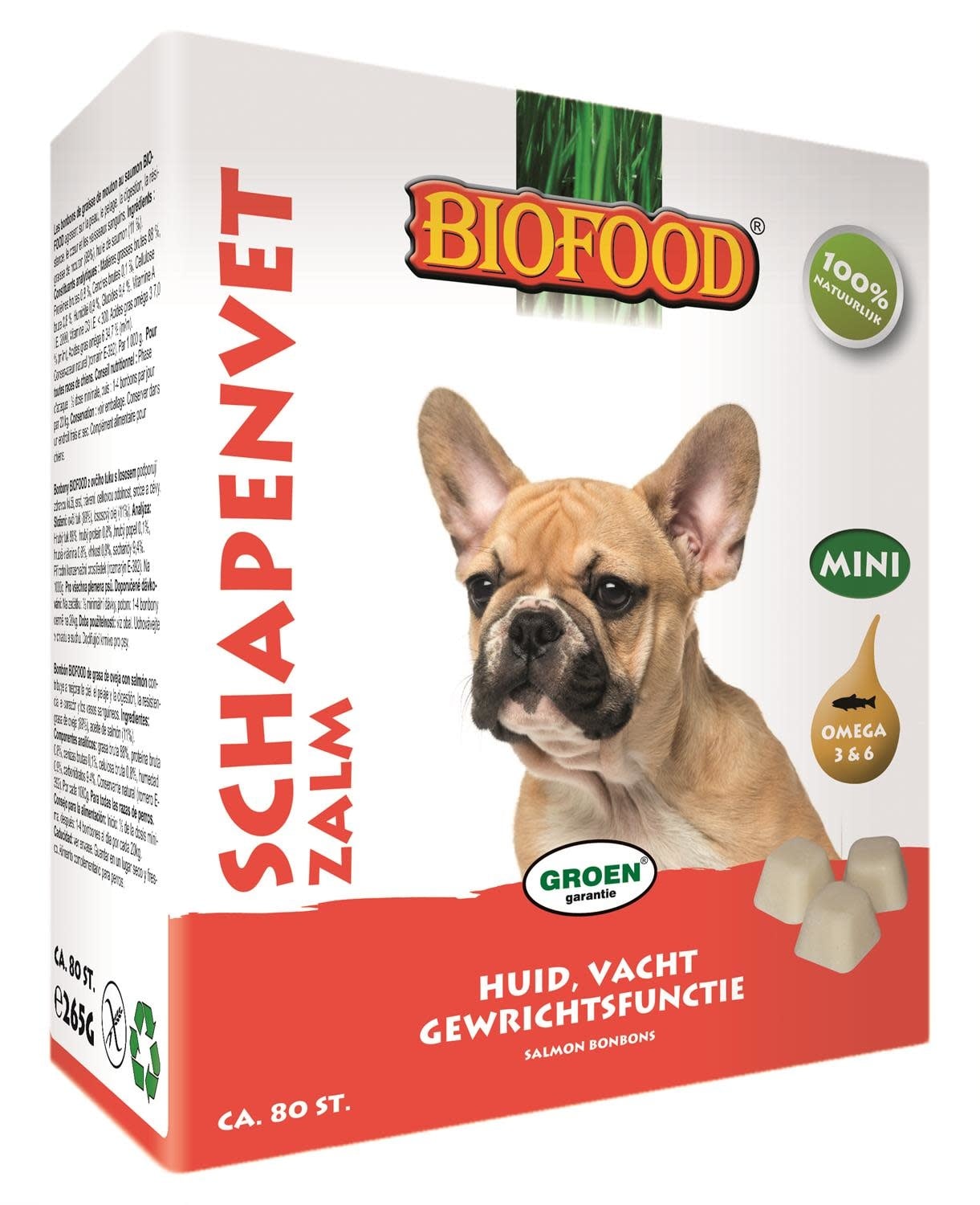 BioFood Biofood schapenvetbl. zalm 80st