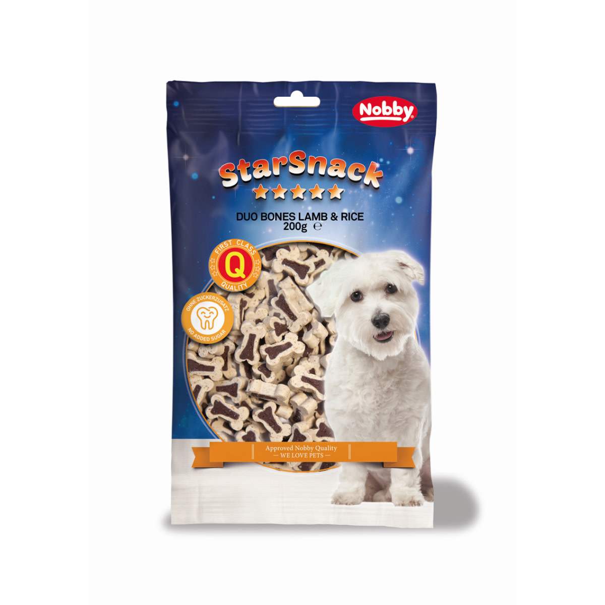 NOBBY NOBBY - STARSNACK DUO BONES LAMB & RICE LAM & RIJST