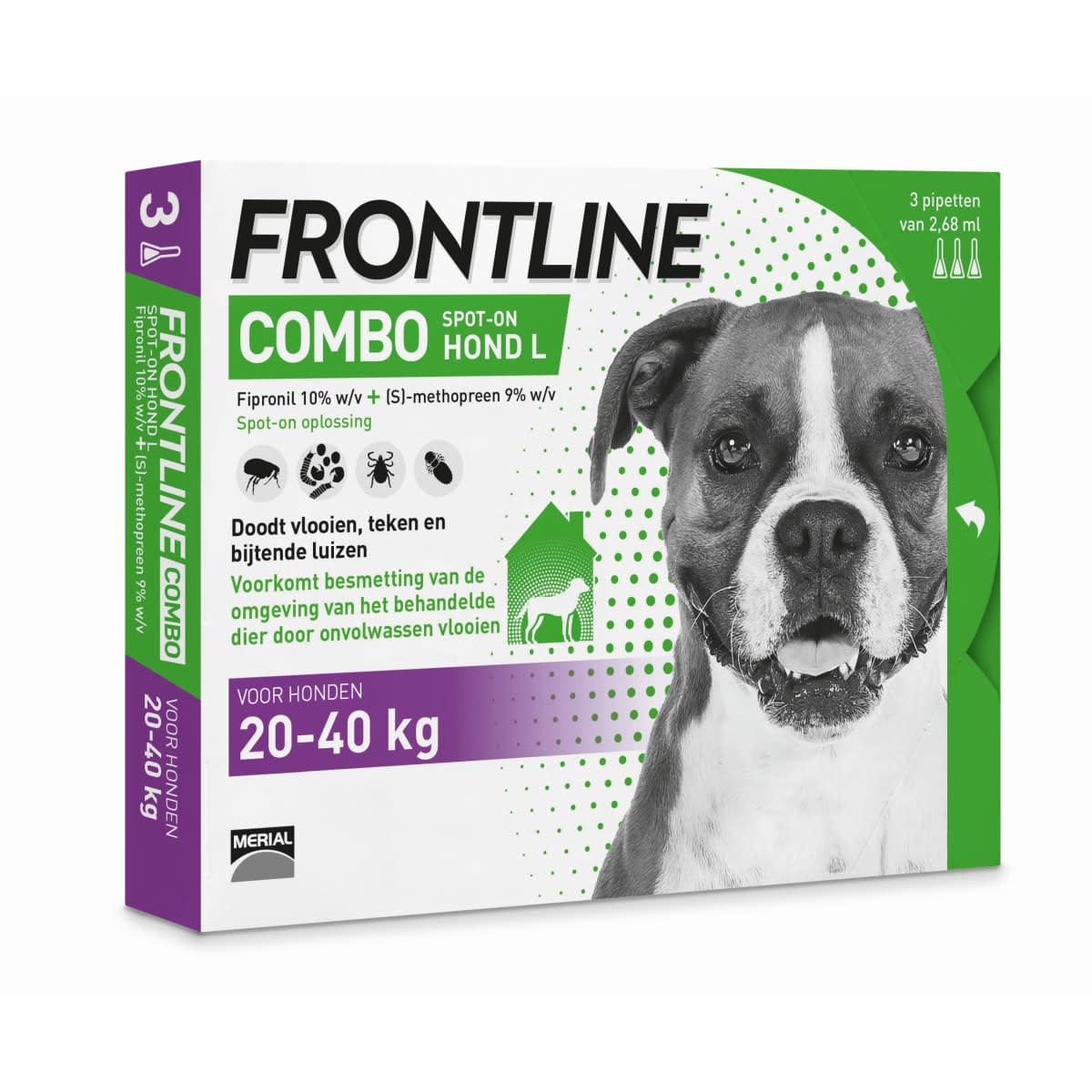 Frontline FRONTLINE - COMBO 3 PIPETTEN- L