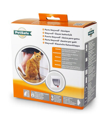 PETSAFE PETSAFE - STAYWELL CLASSIC KATTENLUIK 4 STANDENVERGRENDELING WIT