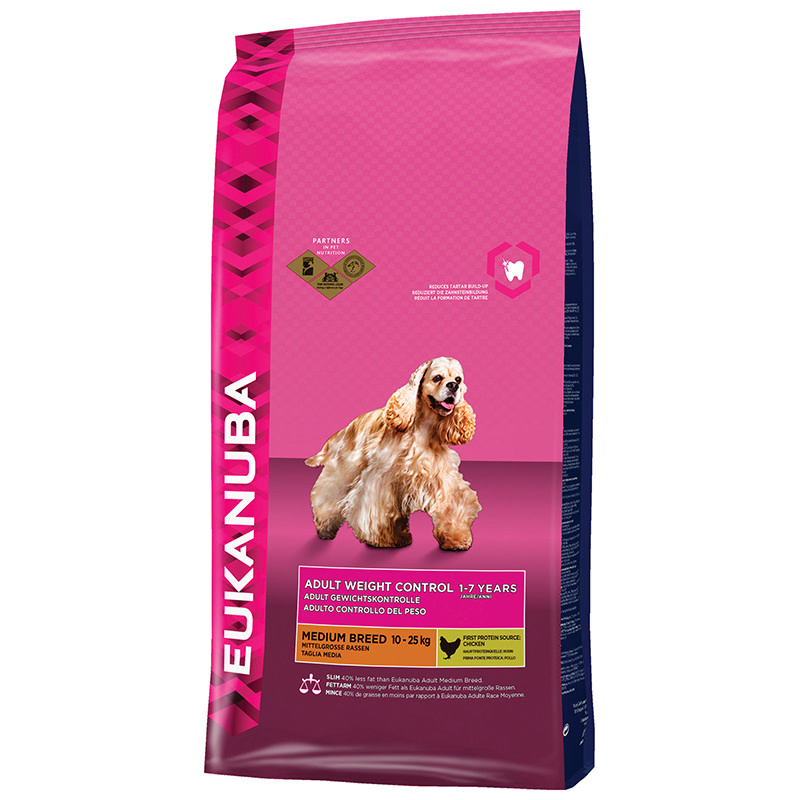 Eukanuba EUKANUBA - ADULT MEDIUM BREED 12 KG KIP WEIGHT CONTROL