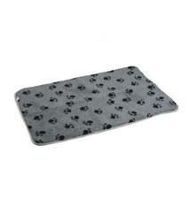 BeezTees BEEZTEES- VETBED BENCH KLEED VOETPRINT GRIJS 109x69CM