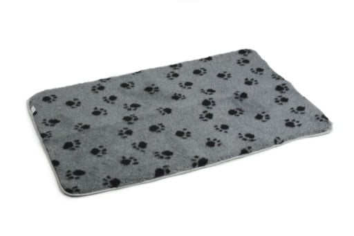 BeezTees BEEZTEES- VETBED BENCH KLEED VOETPRINT GRIJS 109x69CM