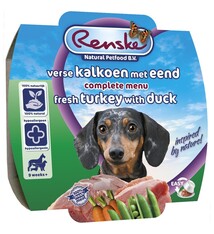 Renske RENSKE - VERS VLEES MAALTIJD 100 GR KALKOEN & EEND ADULT