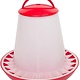 BeezTees BeezTees- Plastic Voersilo+Deksel Rood-Wit 3 KG