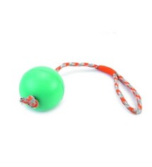 BeezTees Beeztees- rubberbal no4+koord mint 30