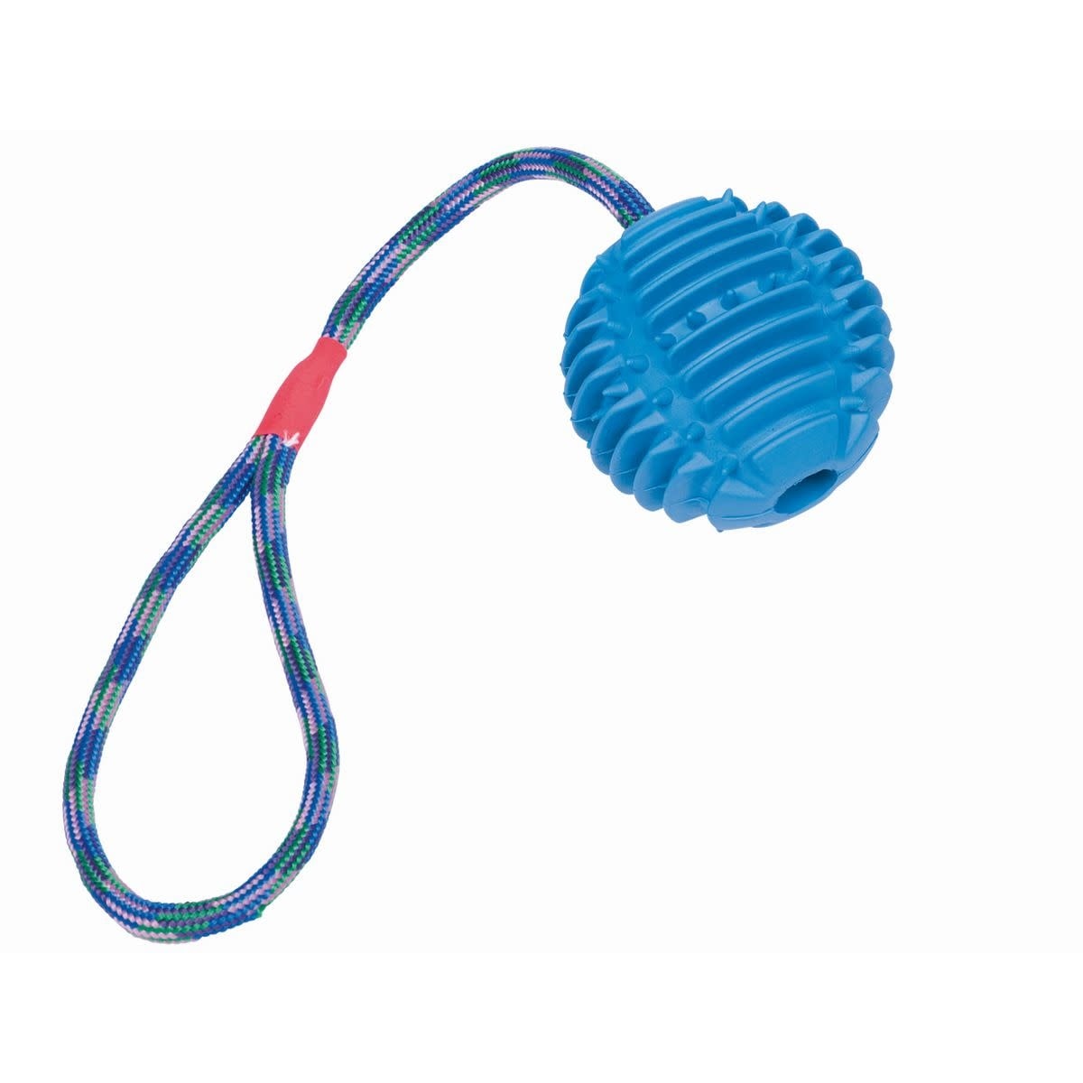 NOBBY NOBBY - RUBBER BAL MET TOUW BLAUW