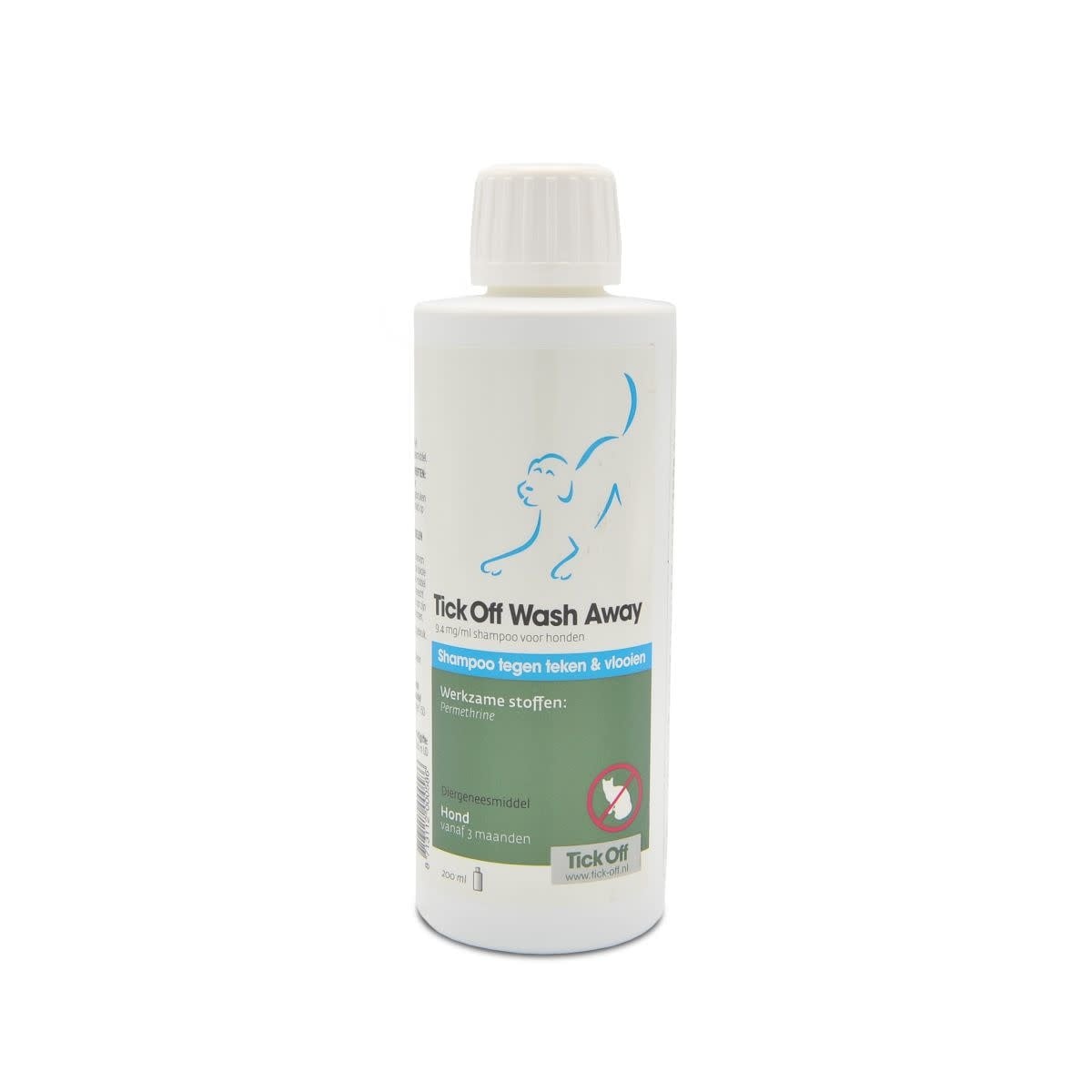 EMAX TICK OFF - TICK OFF WASH AWAY SHAMPOO WIT/BLAUW 200 ML