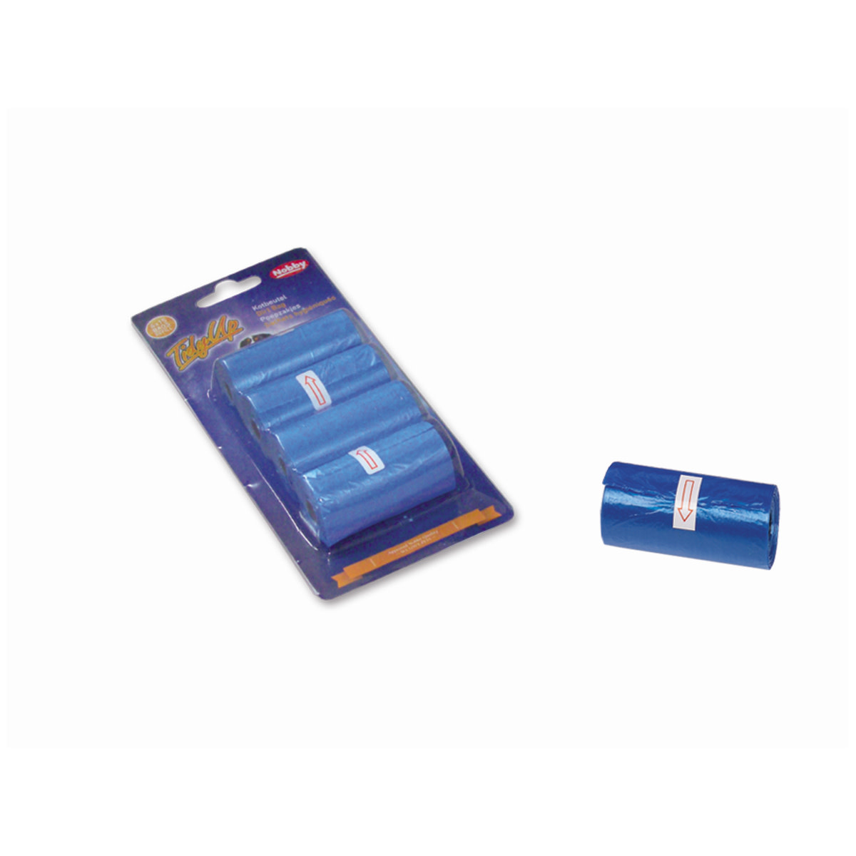 NOBBY NOBBY - TIDYUP POEPZAKJES VOORDEELPAK BLAUW 4 X 15 ST