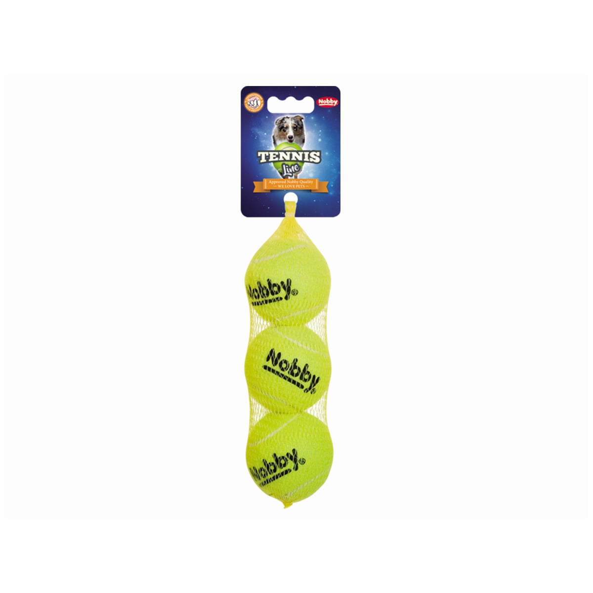 NOBBY NOBBY - TENNISBAL MEDIUM GEEL 3 ST