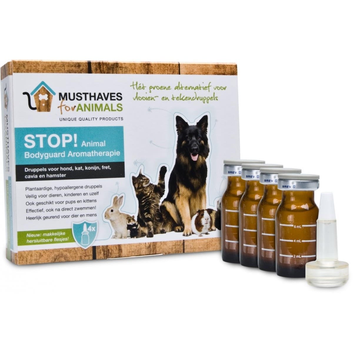 THE COMPANY OF ANIMALS THE COMPANY OF ANIMALS - STOP! ANIMAL BODYGUARD AROMATHERAPIE 4 X 8 ML