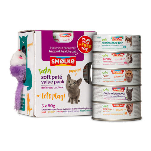 Smølke SMOLKE- Kat Soft Pate 5x80Gr ACTIEPACK