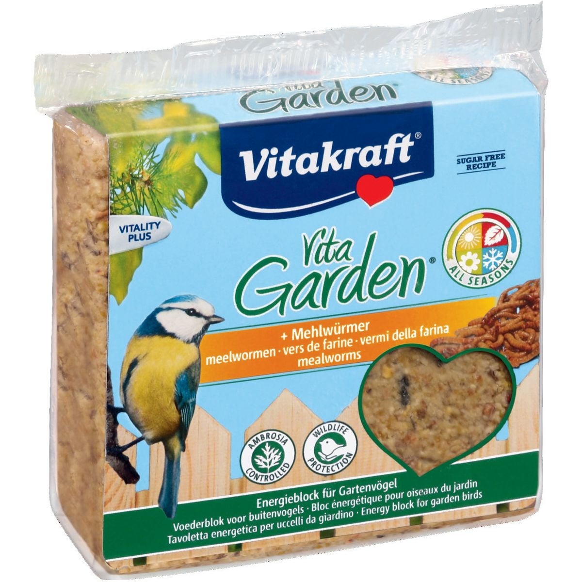 VitaKraft VITAKRAFT - VOEDERBLOK BUITENVOGELS 300 GR