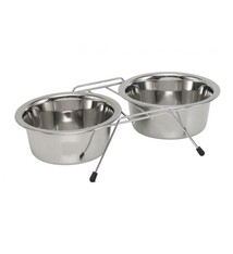 NOBBY NOBBY - RVS EETBAK DOUBLE DINER CHROOM 0,90 L
