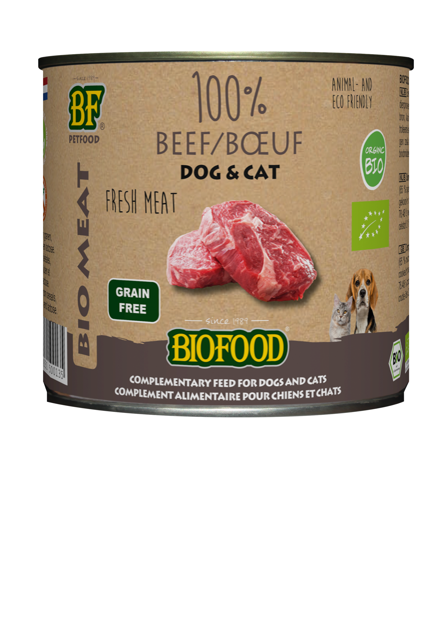 BioFood BIOFOOD - ORGANIC 100% RUNDVLEES 200GR