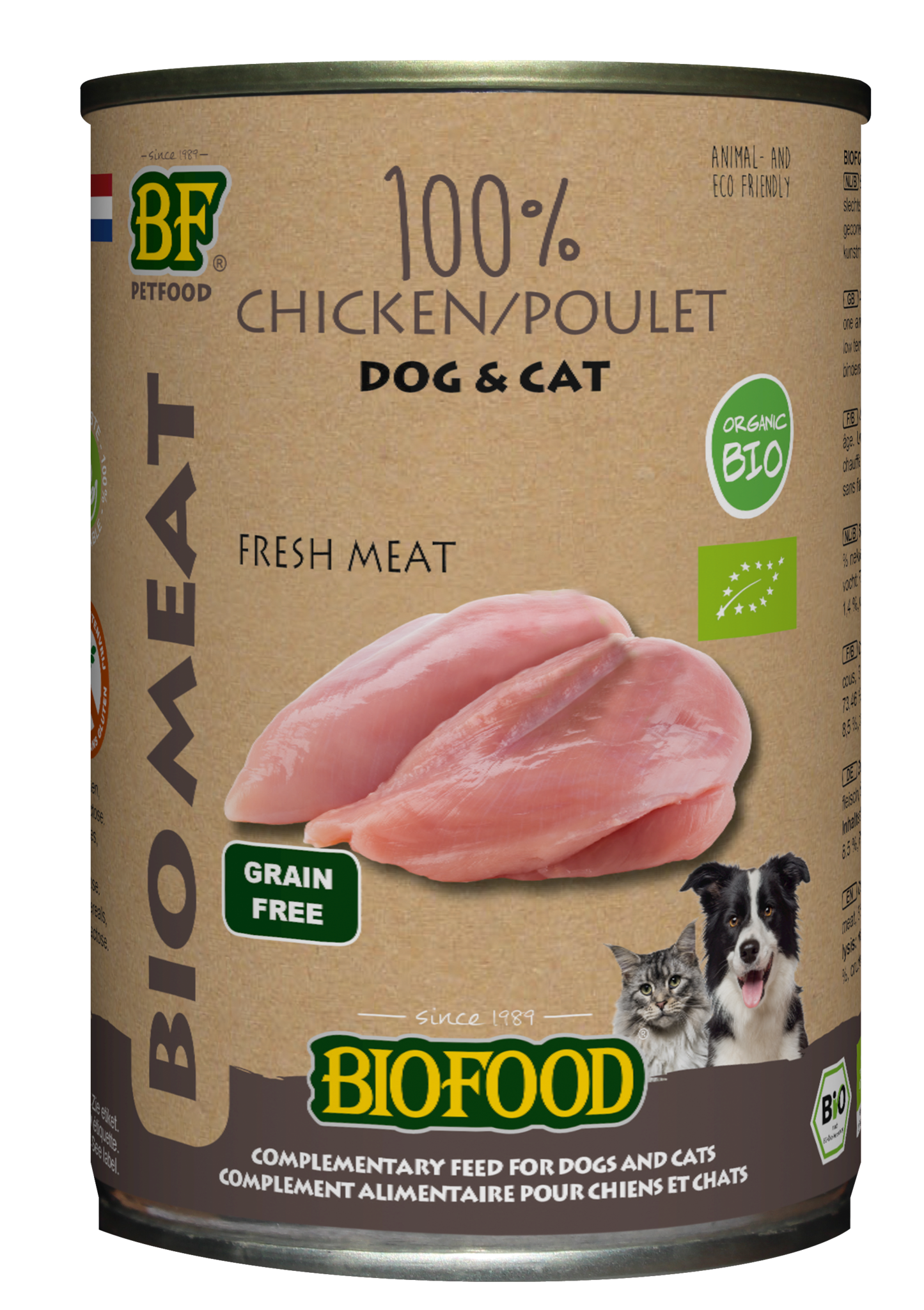 BioFood BIOFOOD - ORGANIC 100% KIPPENVLEES 400GR