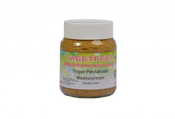 TWEETFEED pindakaas met meelworm zonder zout