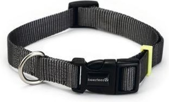 BeezTees BeezTees- Nylon halsband Zwart