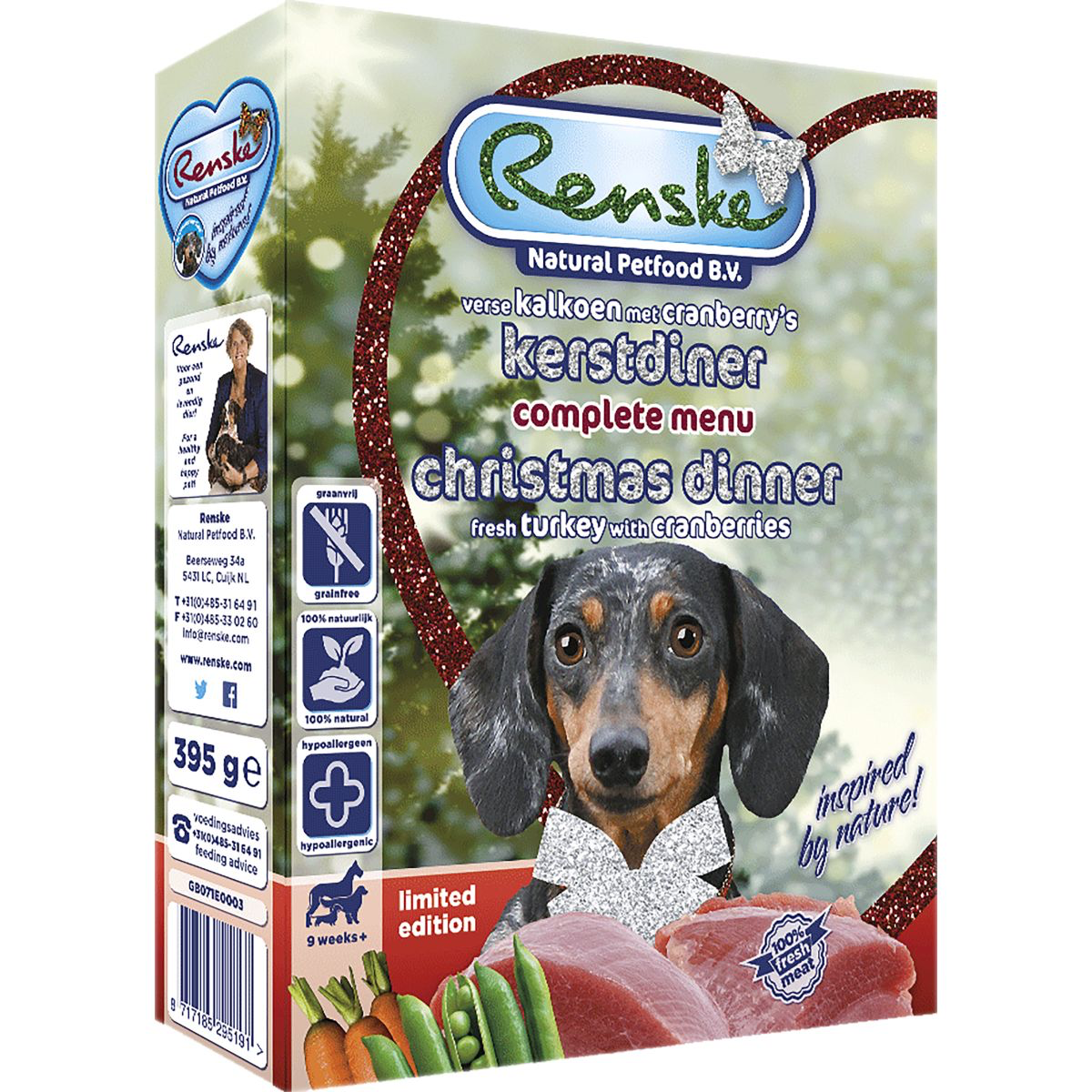 Renske RENSKE - KERSTDINER 395 GR KALKOEN ADULT