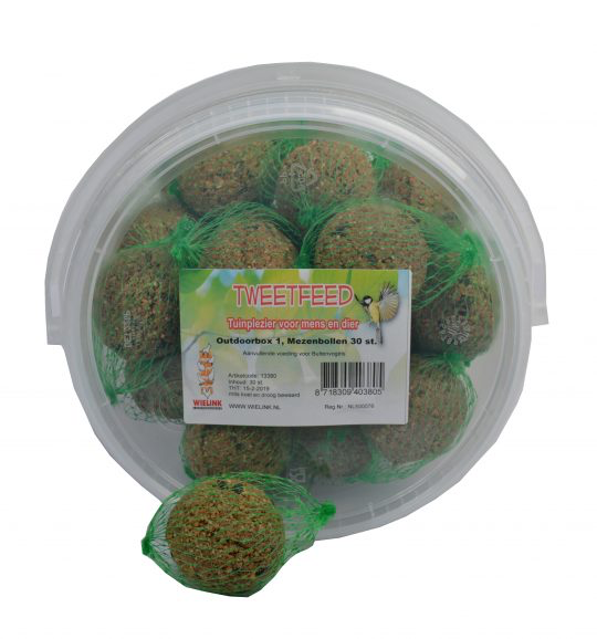 Wielink Outdoorbox met 30 mezenbollen