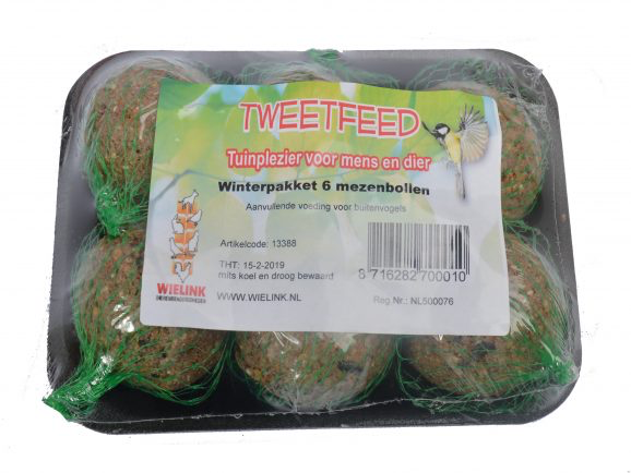 TWEETFEED Winterpakket 6 mezenbollen