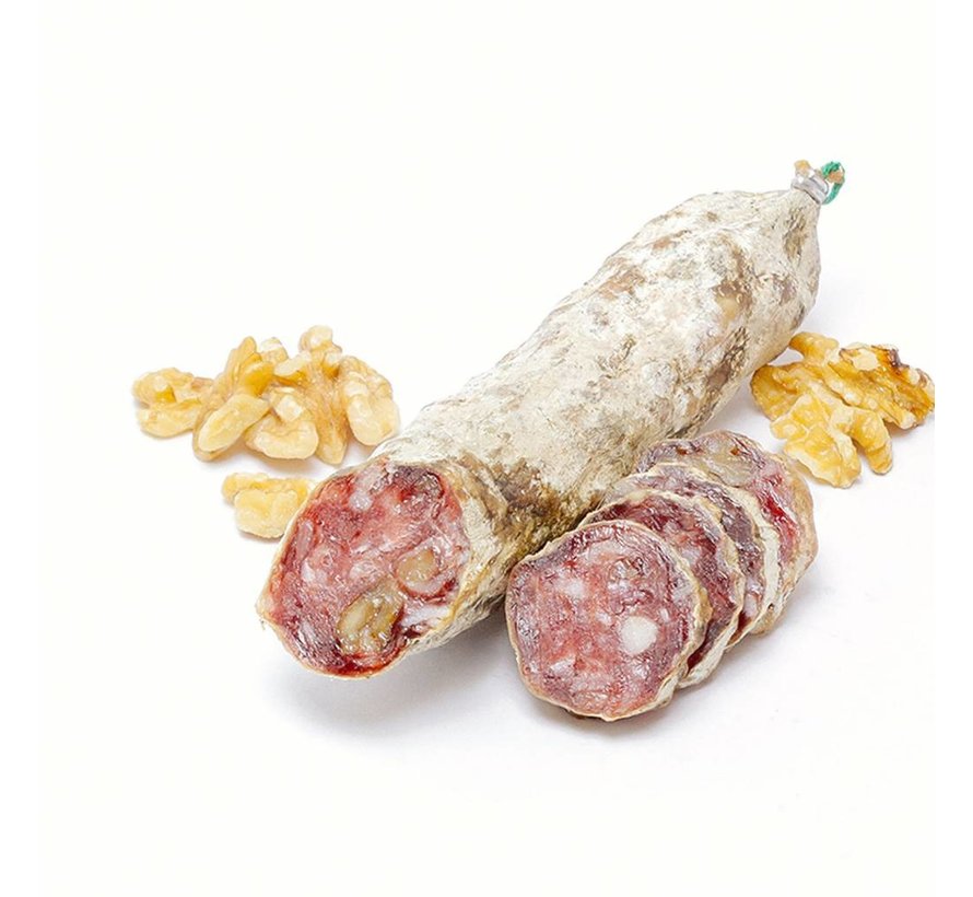 Preis pro 6 Stück - Französische Walnuss Salami - Saucisson noix