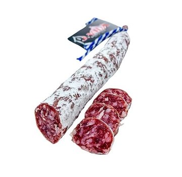 Knoblauch Salami