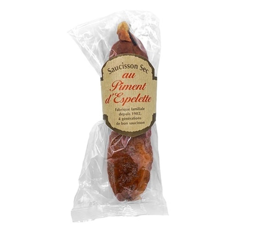 Flowpack Wurst mit Piment Espelette 200 Gramm