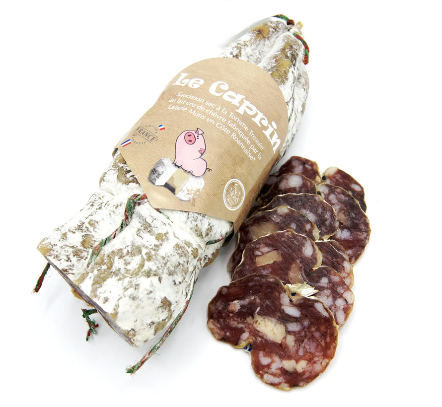 Luftgetrocknete Salami - mit Le Caprin Käse (Ziegenkäse)