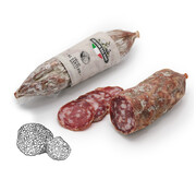 Preis pro 5 Stück - Italienische Salami - mit schwarzem Trüffel (vakuumverpackt)