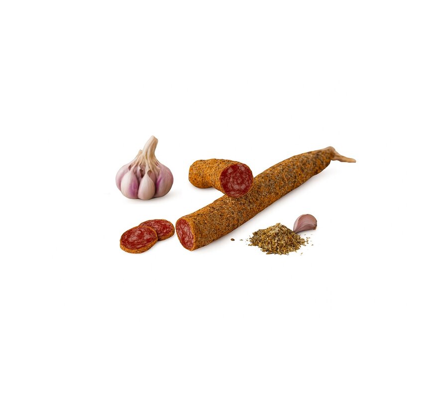 Fuet mit frischem Knoblauch überzogen (5 Stück)