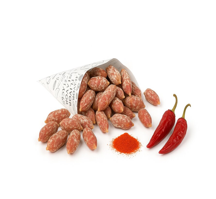 Getrocknete Minisalami Piment d'Espelette AOP