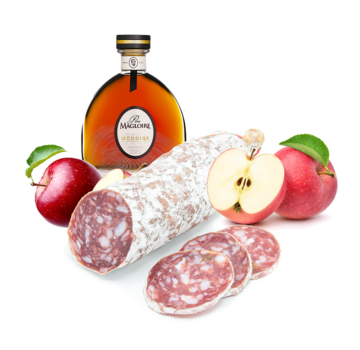 Französische Salami Apfel Calvados (Preis pro 6 Stück )