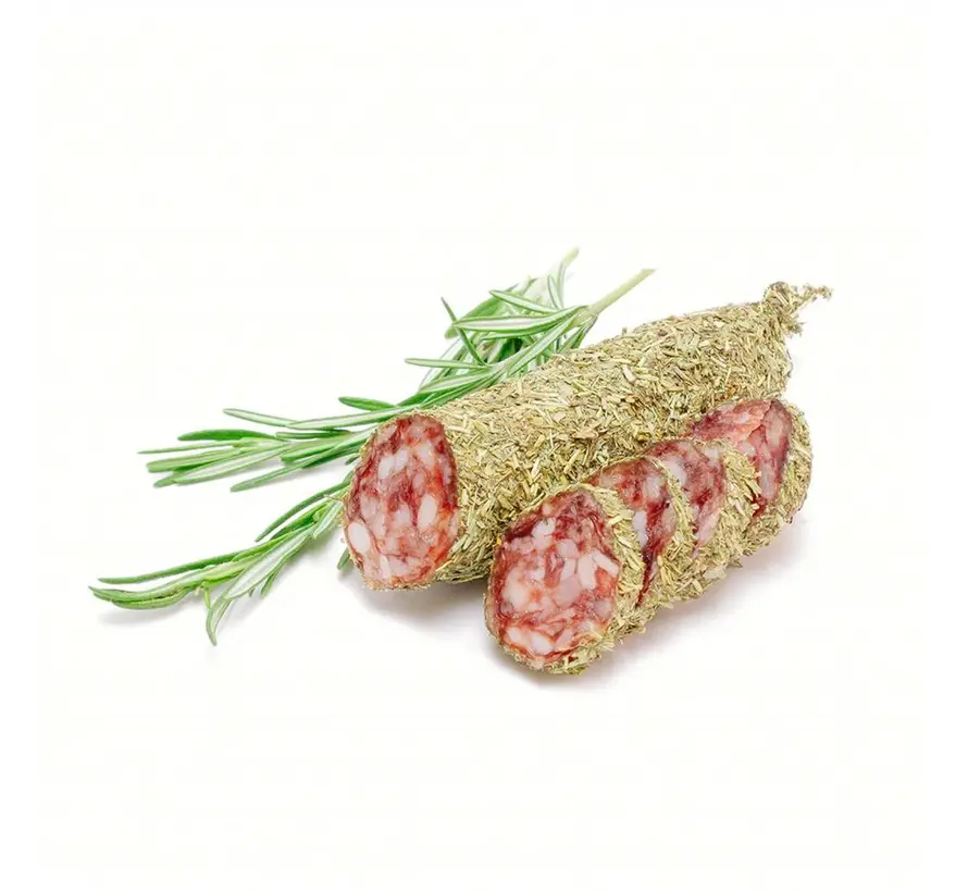 Preis pro 6 Stück - Französische Salami mit Kräuter der Provence - Saucisson aux herbes