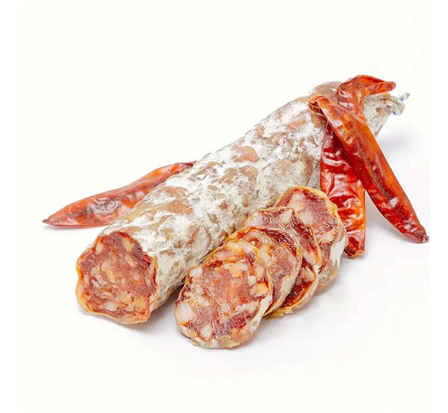 Preis pro 6 Stück - Französische Trockenwurst Extra scharf mit Piment Espelette