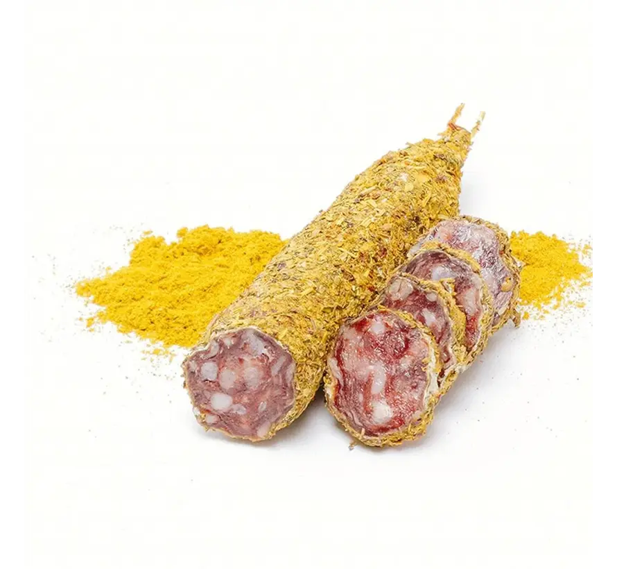 Preis pro 6 Stück - Französische Salami mit Kurkuma und Curry - Saucisson a la Provencale