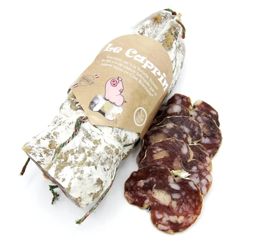 Luftgetrocknete Salami - mit Le Caprin Käse (Ziegenkäse)