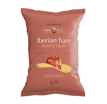 Kartoffelchips mit Ibérico Schinken (pro Karton mit 18 Stk.)