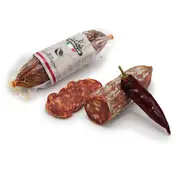 Preis pro 5 Stück - Italienische Salami - mit rotem Pfeffer (vakuumverpackt)