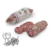 Preis pro 5 Stück - Italienische Salami - mit Barolo-Wein (vakuumverpackt)